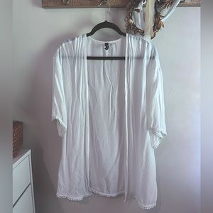 H&M White lightweight cover up